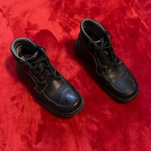 Clarks Men Size 8-1/2 Black ankle Length Leather Upper